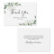 BUDGET Eucalyptus Green Foliage Wedding Thank You