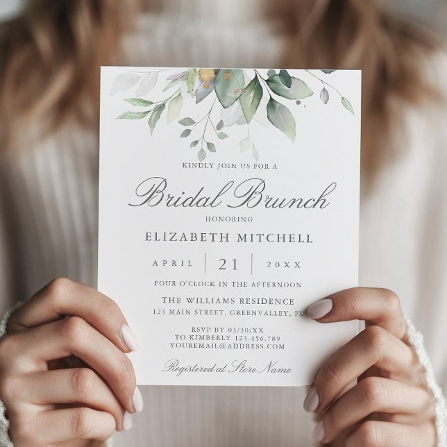 Budget Eucalyptus Greenery Bridal Brunch  (Creator Uploaded)