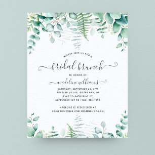 BUDGET Eucalyptus Greenery Brunch Bridal Brunch