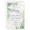 BUDGET Eucalyptus Greenery Gold Wedding Invitation