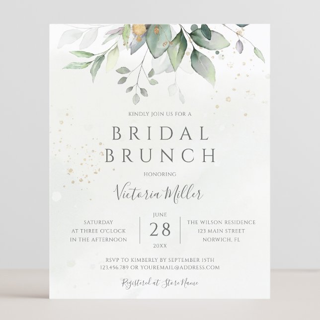 Budget Eucalyptus Greenery Leaves Bridal Brunch (Creator Uploaded)