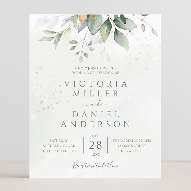 Budget Eucalyptus Greenery Leaves Elegant Wedding (Creator Uploaded)