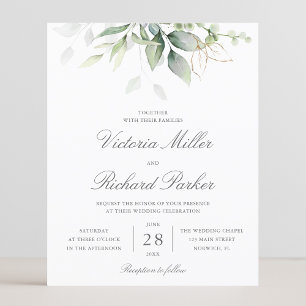 Budget Eucalyptus Greenery Leaves Elegant Wedding