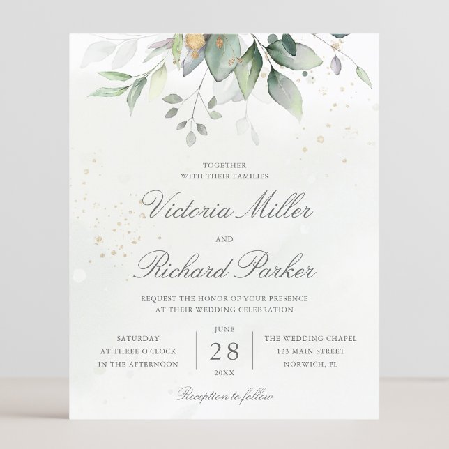 Budget Eucalyptus Greenery Leaves Elegant Wedding (Creator Uploaded)
