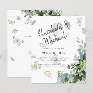 BUDGET Eucalyptus Greenery Leaves Emerald Wedding