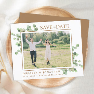 Budget Eucalyptus Greenery Photo Save The Date