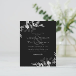 Budget Eucalyptus Greenery Wedding Invitation