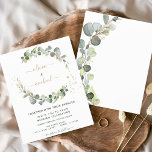Budget Eucalyptus Greenery Wedding Invitations<br><div class="desc">Bring the beauty of nature to your special day with our stunning eucalyptus wedding budget invitations. These invitations feature a lush eucalyptus design, creating a peaceful and serene atmosphere for your big day. And with a budget-friendly price, you can have the perfect invitation without breaking the bank. Our easy online...</div>