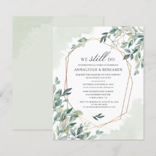 Budget Eucalyptus Greenery Wedding Vow Renewal