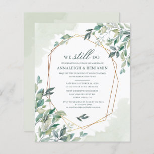 Budget Eucalyptus Greenery Wedding Vow Renewal