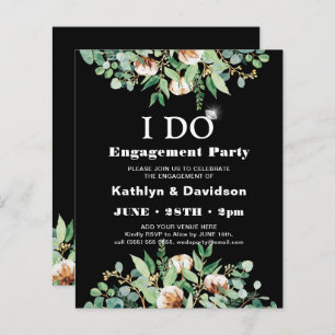 BUDGET Eucalyptus I DO Engagement Party Invitation