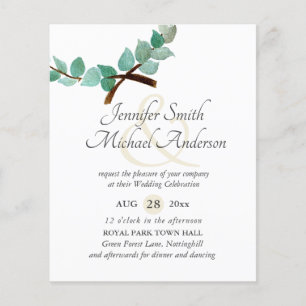 Budget Eucalyptus Leaves Wedding Ampersand