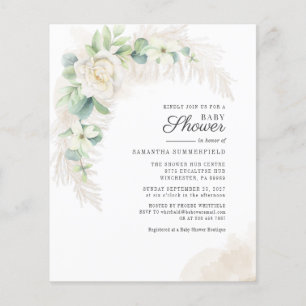 Budget Eucalyptus Pampas Grass Girl Baby Shower