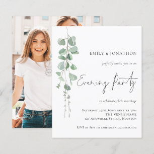 Budget Eucalyptus Photo Wedding Evening Party