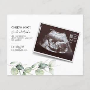 Budget Eucalyptus Pregnancy Baby Reveal Script