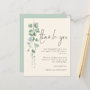 Budget Eucalyptus Sage Ivory Thank You