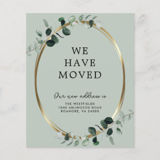 Budget Eucalyptus Sage New Address Announcement