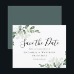 BUDGET Eucalyptus Vow Renewal Save The Date<br><div class="desc">BUDGET Eucalyptus Vow Renewal Save The Date **PLEASE READ BEFORE PURCHASING** Our Petite range of budget stationery measures 4.5" x 5.6" and fits inside an A6 envelope, which are available in all sorts of colours at your local stationery store or you can add white ones to your order before you...</div>