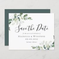 BUDGET Eucalyptus Vow Renewal Save The Date