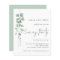 Budget Eucalyptus Wedding Evening Party Invitation