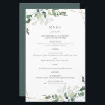 BUDGET Eucalyptus Wedding Menu<br><div class="desc">This elegant eucalyptus menu card forms part of a co-ordinated wedding suite which is available in our store. **PLEASE READ BEFORE PURCHASING** 1. Budget stationery measures 5.5"x8.5". 2. Each sheet is one menu card - no cutting is required. 3. The cardstock is bright white with a semi-gloss finish and 110lbs...</div>