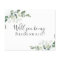 BUDGET Eucalyptus Will You be My Bridesmaid? Card