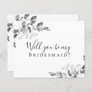 BUDGET Eucalyptus Will You be My Bridesmaid? Card