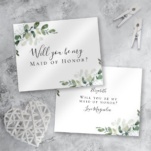 BUDGET Eucalyptus Will You be My Maid of Honor?