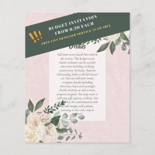 BUDGET EVENT DETAILS Enclosures - White Roses Flyer