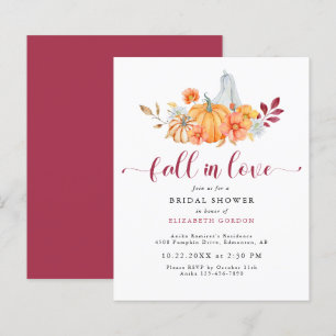 Budget Fall Bridal Shower Pumpkin Fall in Love