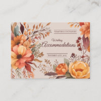 Budget Fall Floral Wedding Accommodations
