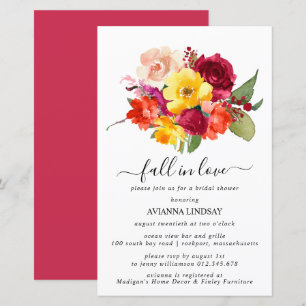 Budget Fall in Love Autumn Floral Bridal Shower