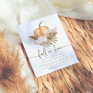 Budget Fall In Love Pampas & Pumpkin Bridal Shower