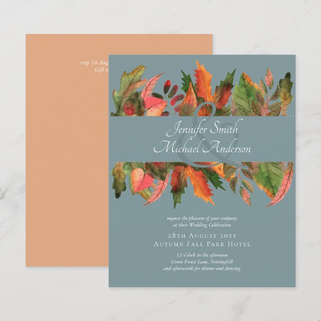 BUDGET Fall Leaves Wedding (Front/Back)