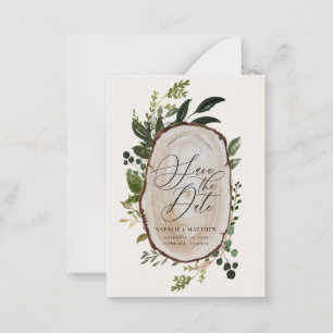 budget Fall rustic farmhouse wedding announcement