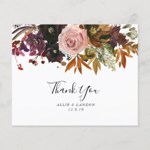 BUDGET Fall Thank You Card