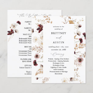 Budget Fall Wildflowers Floral Wedding Ceremony