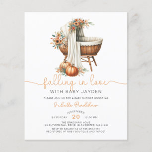 Budget Falling In Love Autumn Floral Baby Shower