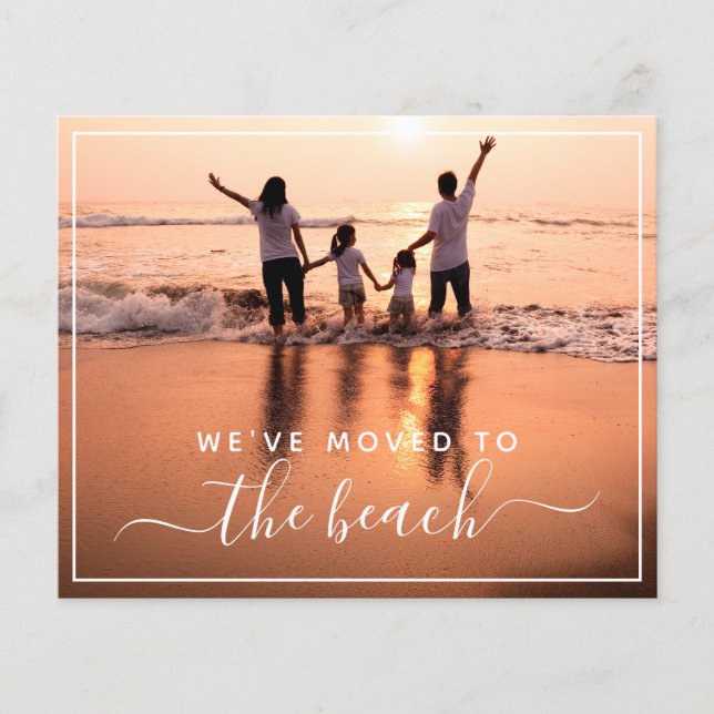 Budget Family Photo New Address Announcement (Front)