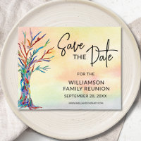 Budget Family Reunion Save The Date Announcement