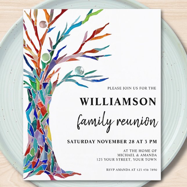 Budget Family Tree Family Reunion Invitation Flyer (Creator Uploaded)