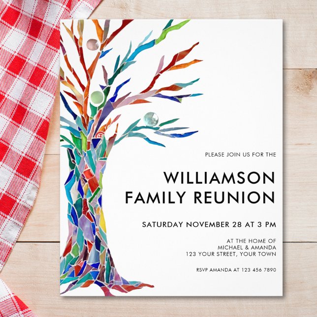 Budget Family Tree Family Reunion Invitation Flyer (Creator Uploaded)