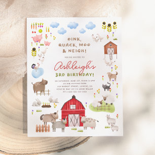 Budget Farm Animals Barnyard Birthday Party