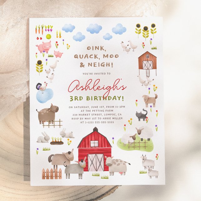 Budget Farm Animals Barnyard Birthday Party (Creator Uploaded)