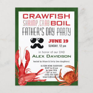 BUDGET Father's Day Photo Seafood Party Invitation