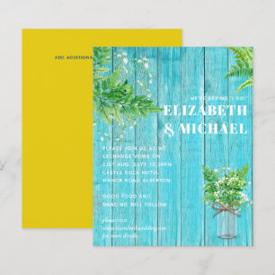 BUDGET Fern Greenery Wedding Invite