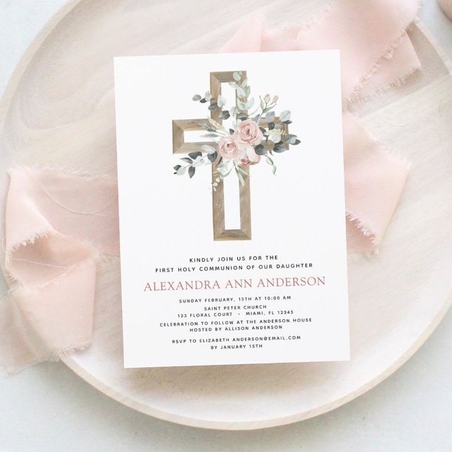 Budget First Holy Communion Dusty Pink Rose (Creator Uploaded)