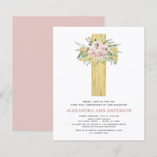 Budget First Holy Communion Pink Dusty Rose