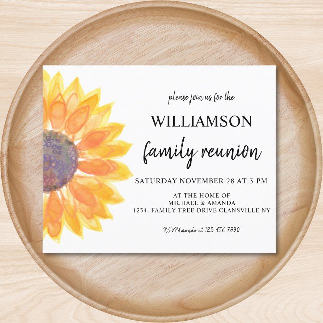 Budget Floral Family Reunion Invitation (Creator Uploaded)