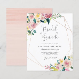 Budget Floral Greenery Geometric Bridal Brunch